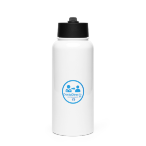 stainless steel water bottle with a straw lid white 32 oz front 6a6f95a6e4894.png